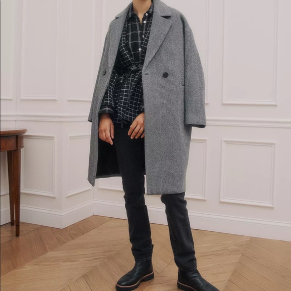 Madewell Averdon Coat in Herringbone Insuluxe Fabric - Picture 6 of 11